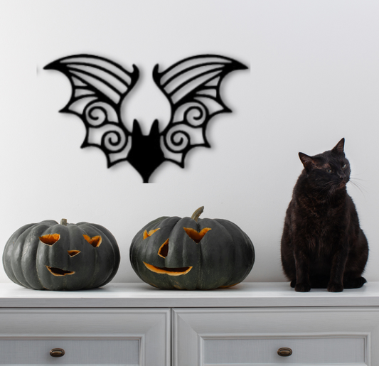 Metal Bat Halloween Decoration